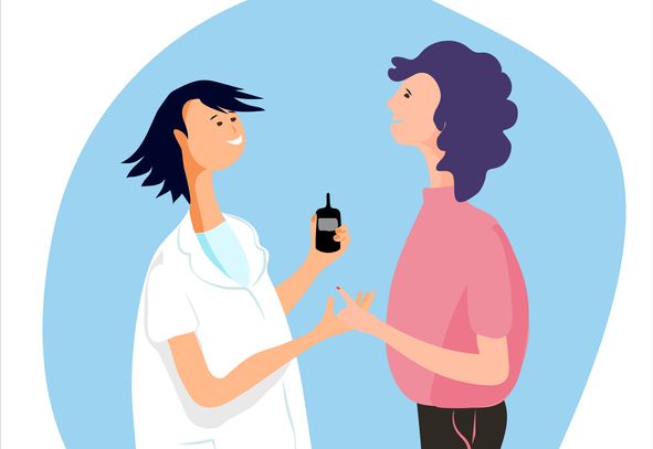 Injection d'insuline et soins infirmiers à domicile